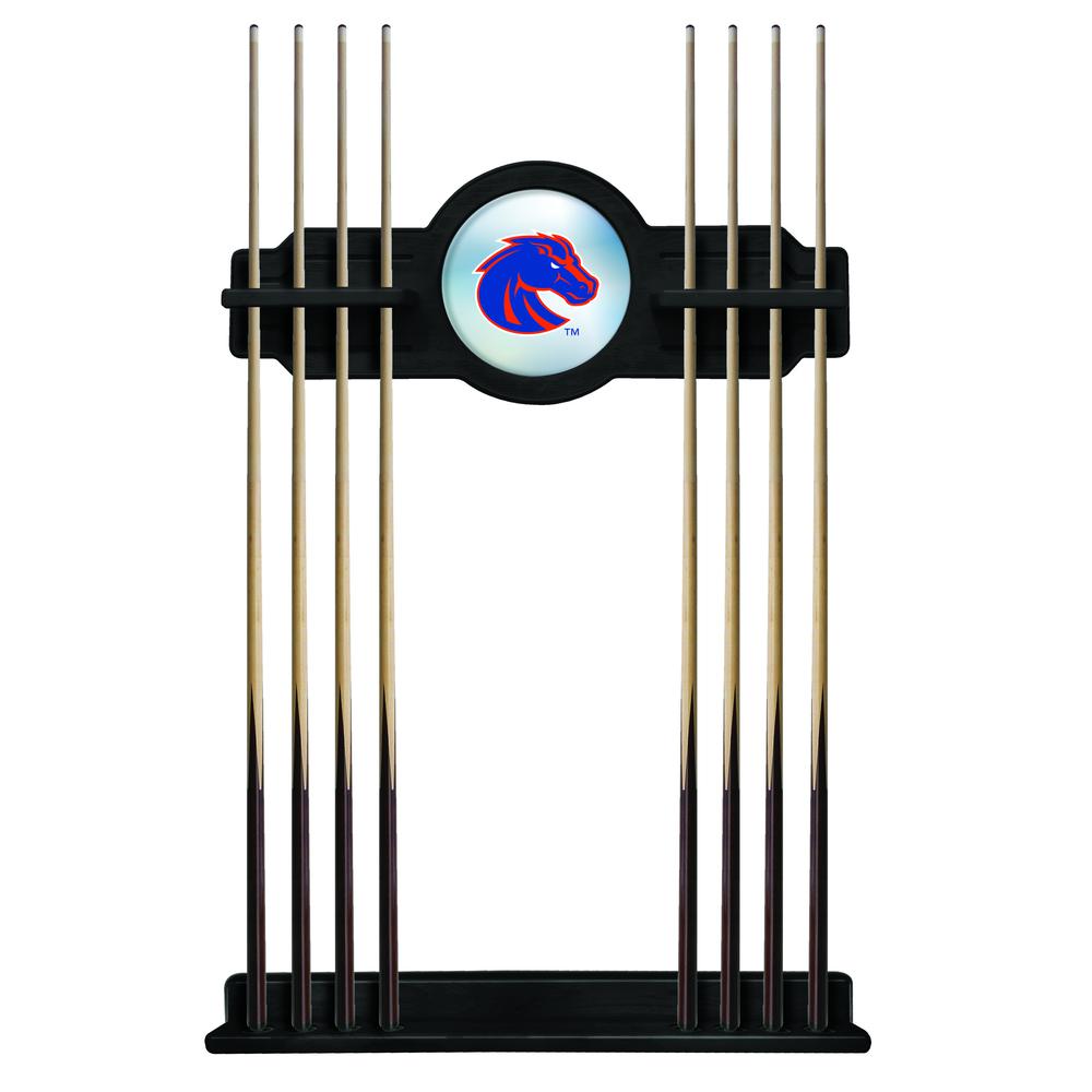 Boise State Cue Rack in Black Finish. Picture 1