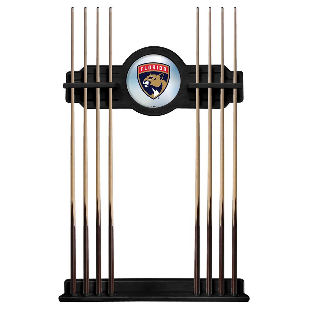 Florida Panthers Cue Rack in Black Finish. Picture 1