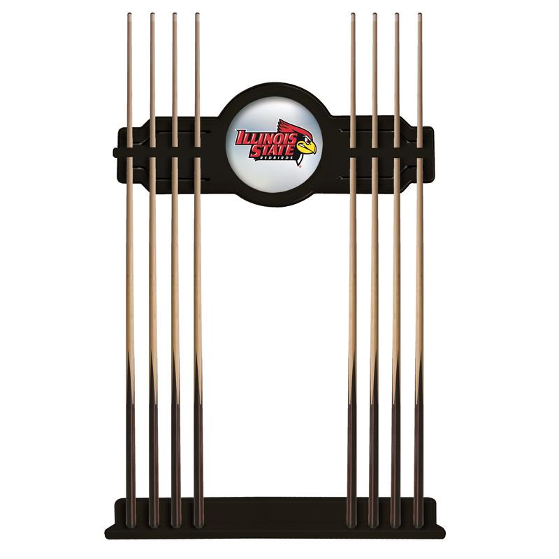 Illinois State Cue Rack in Black Finish. Picture 1