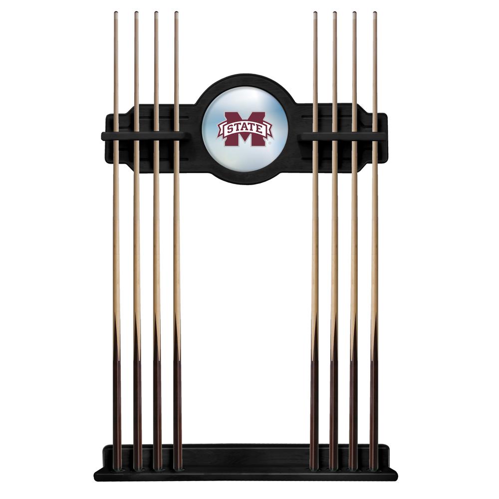 Mississippi State Cue Rack in Black Finish. Picture 1