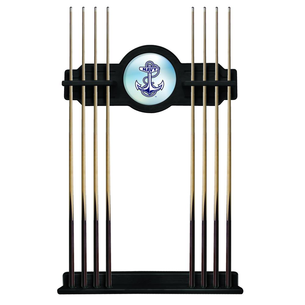 US Naval Academy (NAVY) Cue Rack in Black Finish. Picture 1