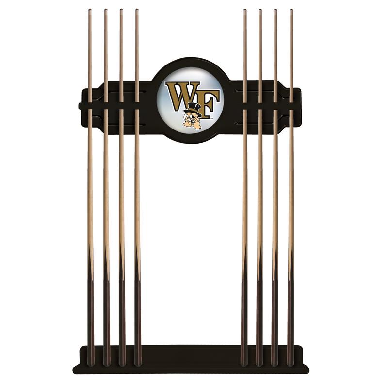 Wake Forest Cue Rack in Black Finish. Picture 1