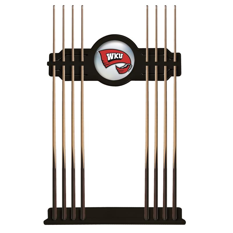Western Kentucky Cue Rack in Black Finish. Picture 1