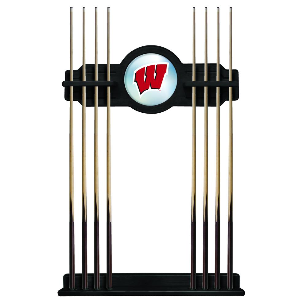 Wisconsin "W" Cue Rack in Black Finish. Picture 1