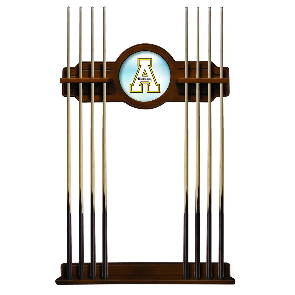 Appalachian State Cue Rack in Chardonnay Finish. Picture 1