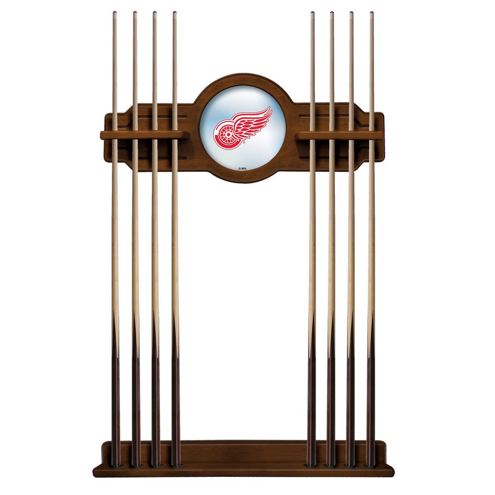 Detroit Red Wings Cue Rack in Chardonnay Finish. Picture 1