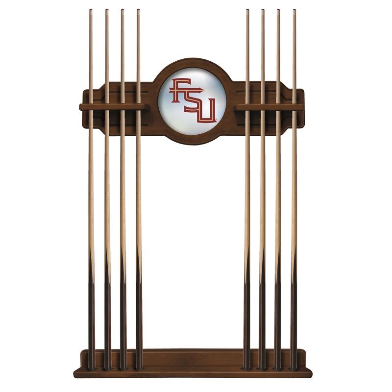 Florida State (Script) Cue Rack in Chardonnay Finish. Picture 1
