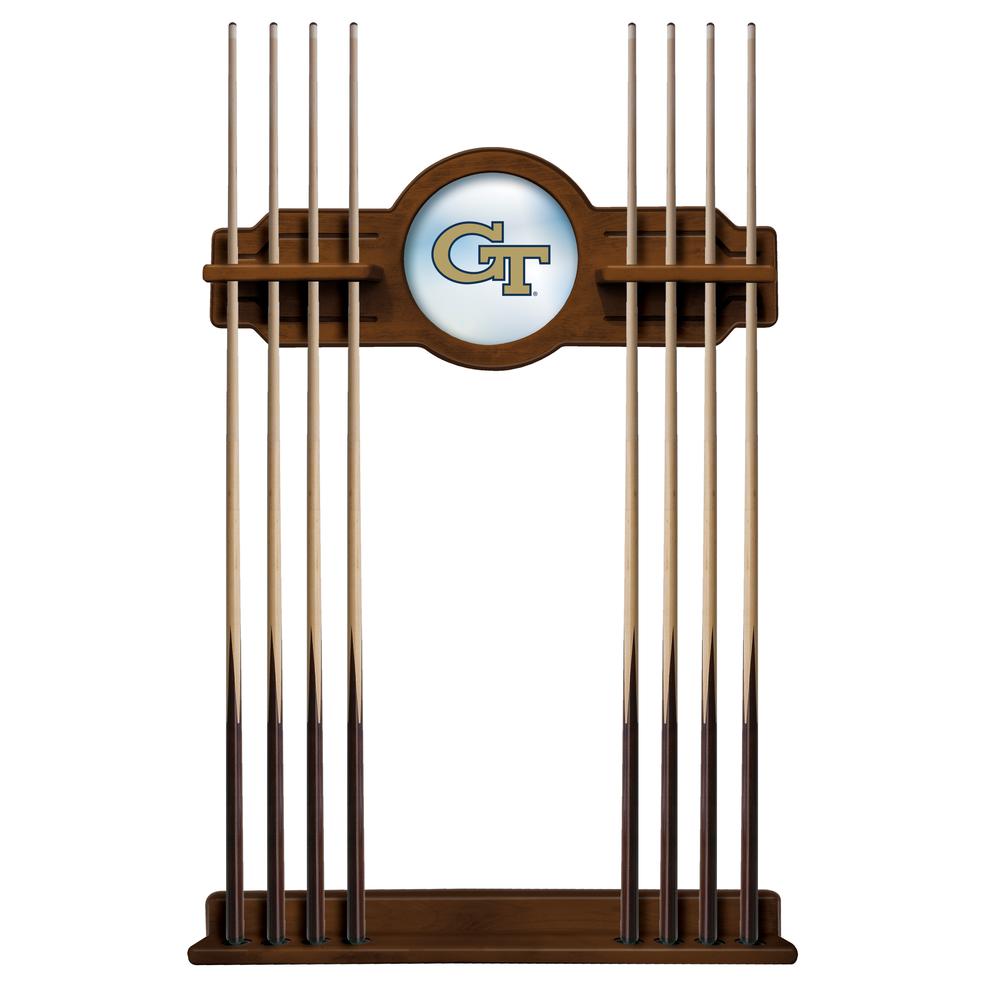 Georgia Tech Cue Rack in Chardonnay Finish. Picture 1