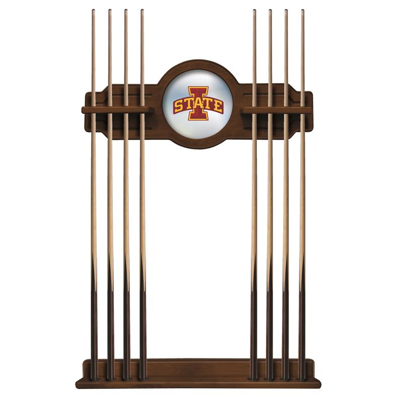 Iowa State Cue Rack in Chardonnay Finish. Picture 1