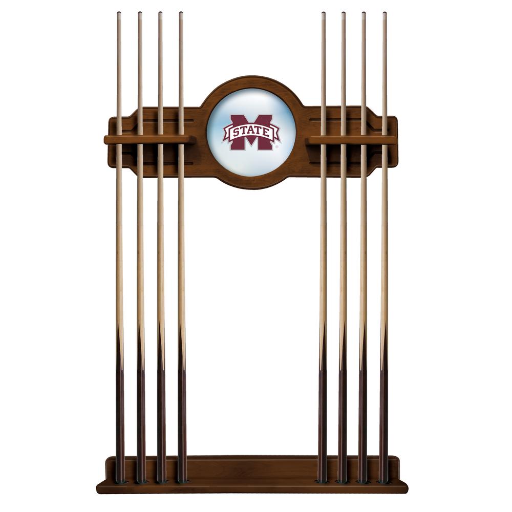 Mississippi State Cue Rack in Chardonnay Finish. Picture 1