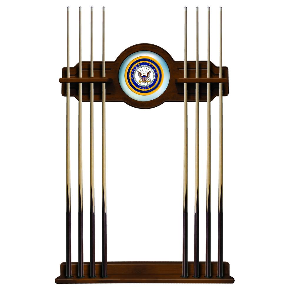 U.S. Navy Cue Rack in Chardonnay Finish. Picture 1