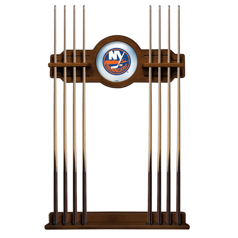 New York Islanders Cue Rack in Chardonnay Finish. Picture 1