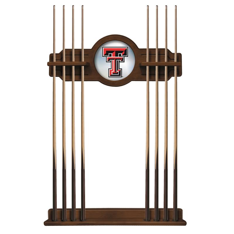 Texas Tech Cue Rack in Chardonnay Finish. Picture 1