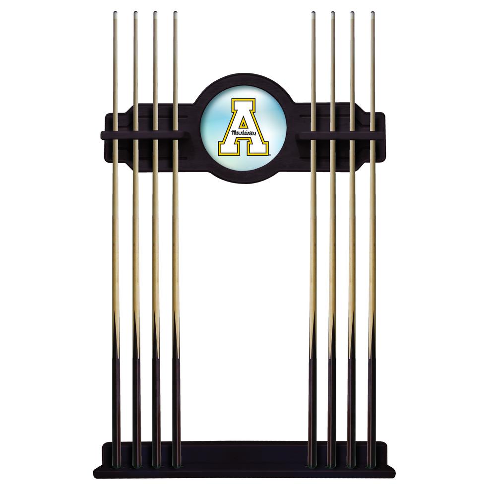 Appalachian State Cue Rack in English Tudor Finish. Picture 1