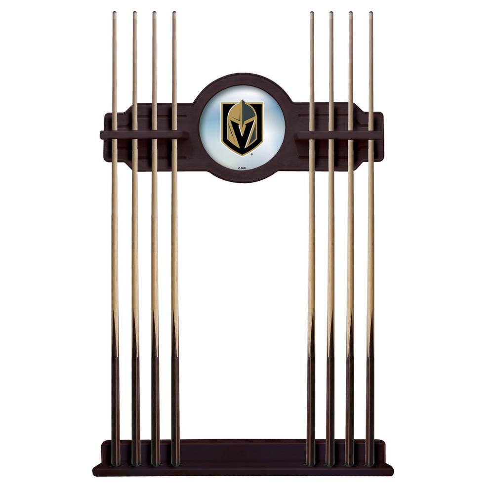 Vegas Golden Knights Cue Rack in English Tudor Finish. Picture 1
