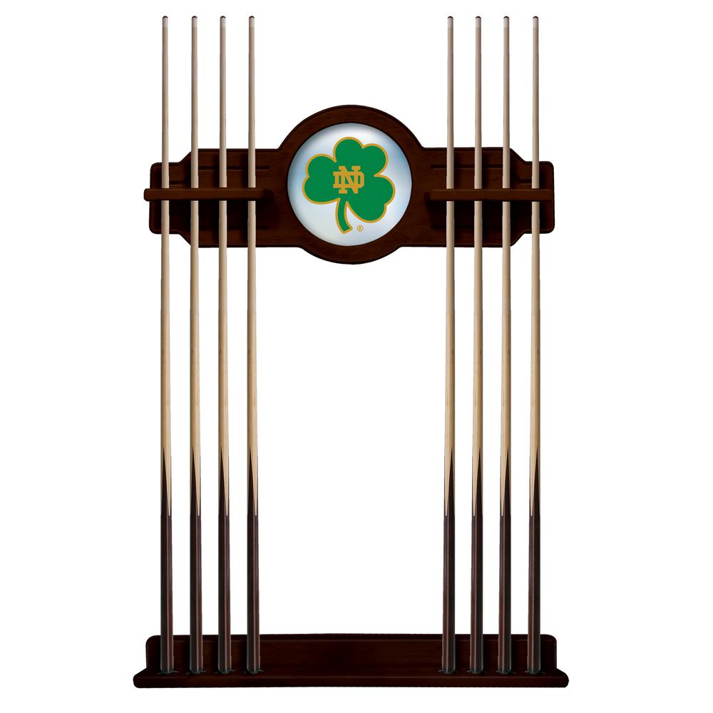 Notre Dame (Shamrock) Cue Rack in English Tudor Finish. Picture 1