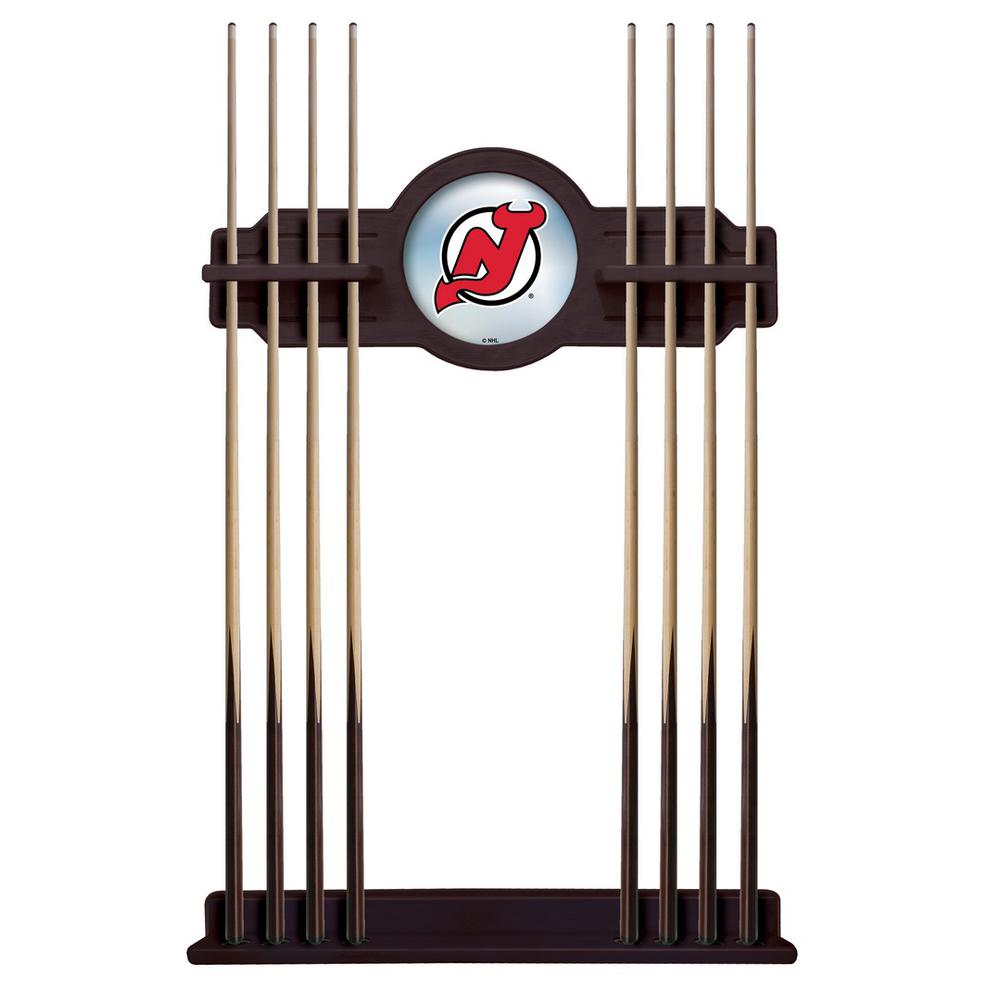 New Jersey Devils Cue Rack in English Tudor Finish. Picture 1