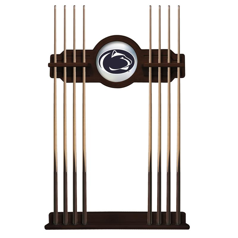 Penn State Cue Rack in English Tudor Finish. Picture 1