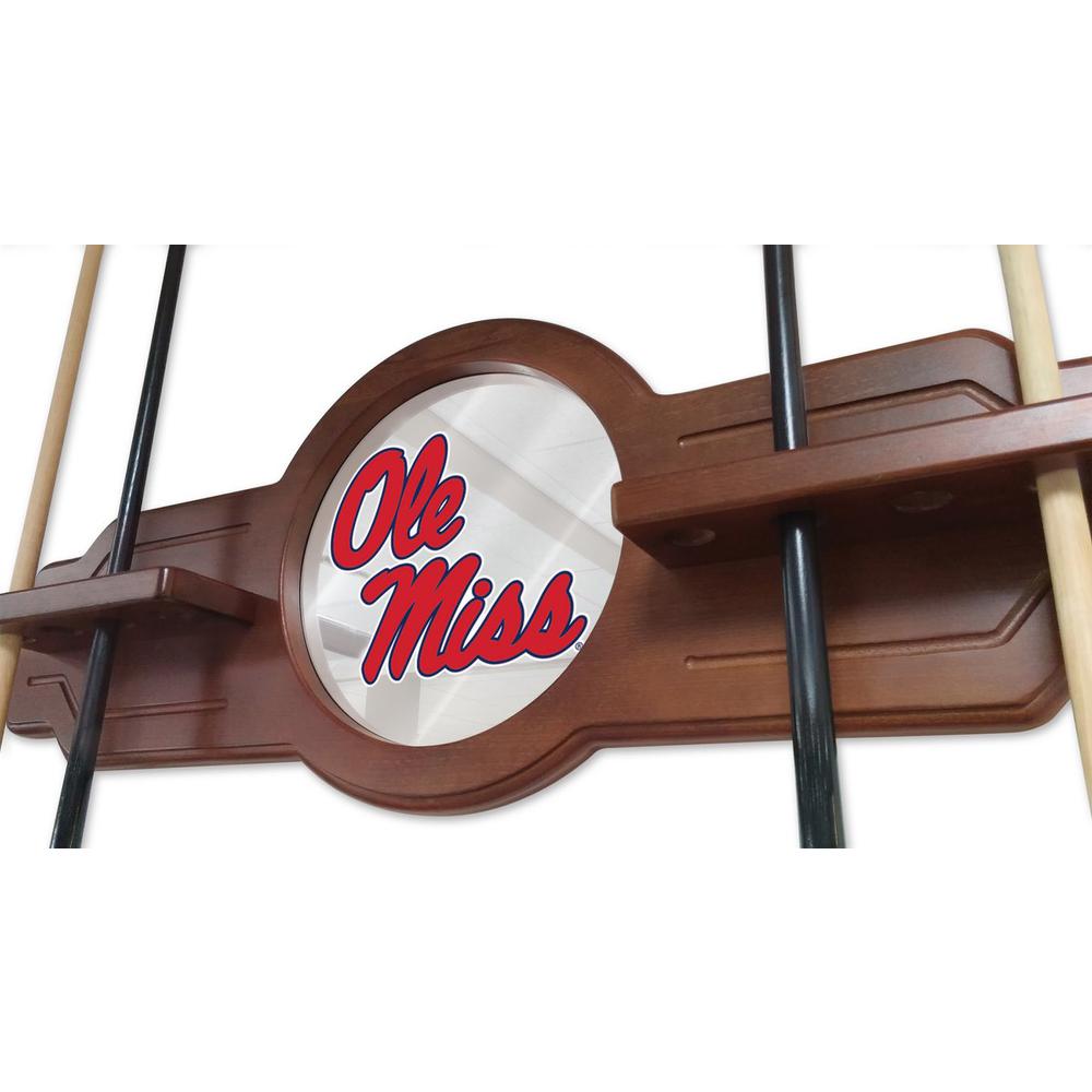 Ole' Miss Cue Rack in Black Finish. Picture 3