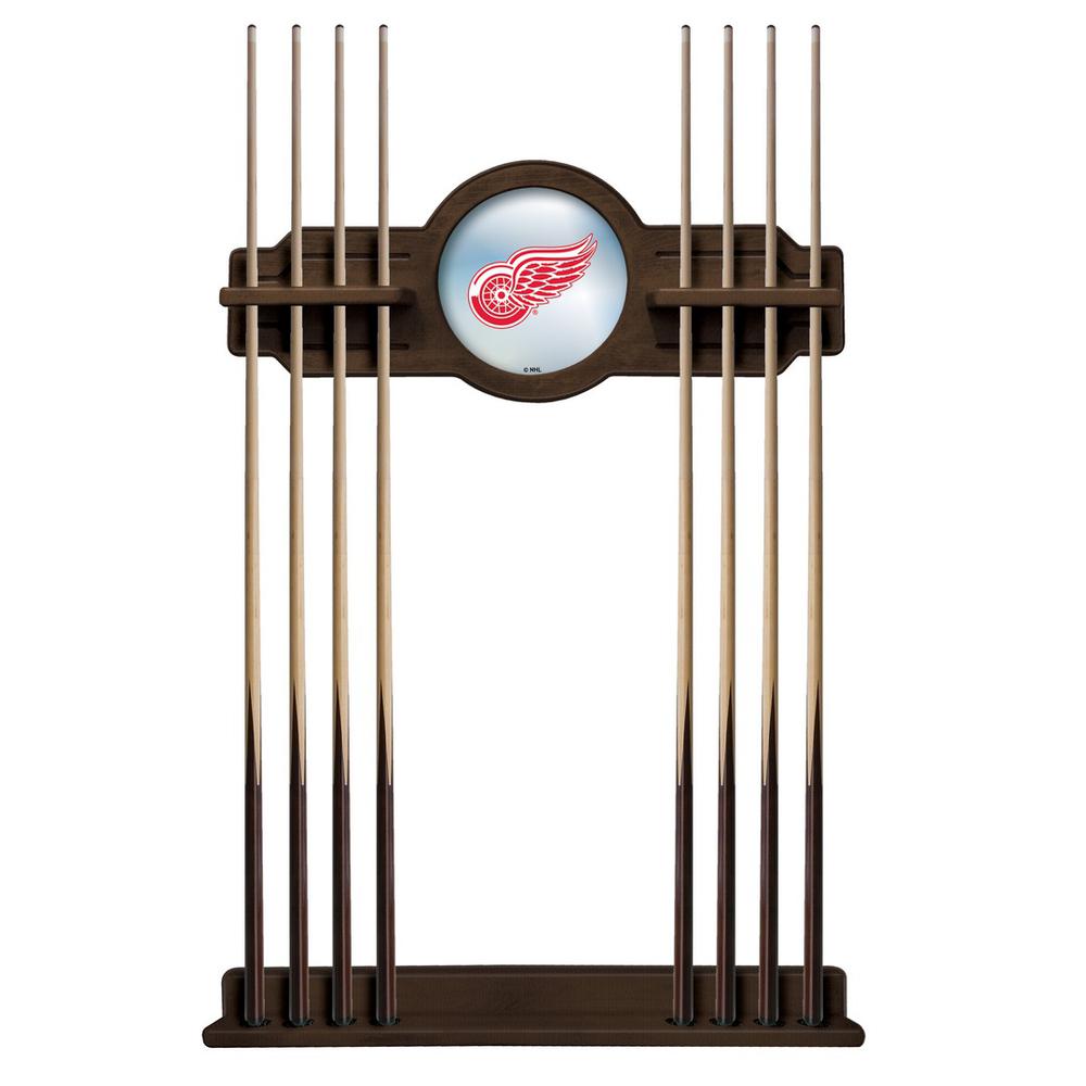 Detroit Red Wings Cue Rack in Chardonnay Finish. Picture 1