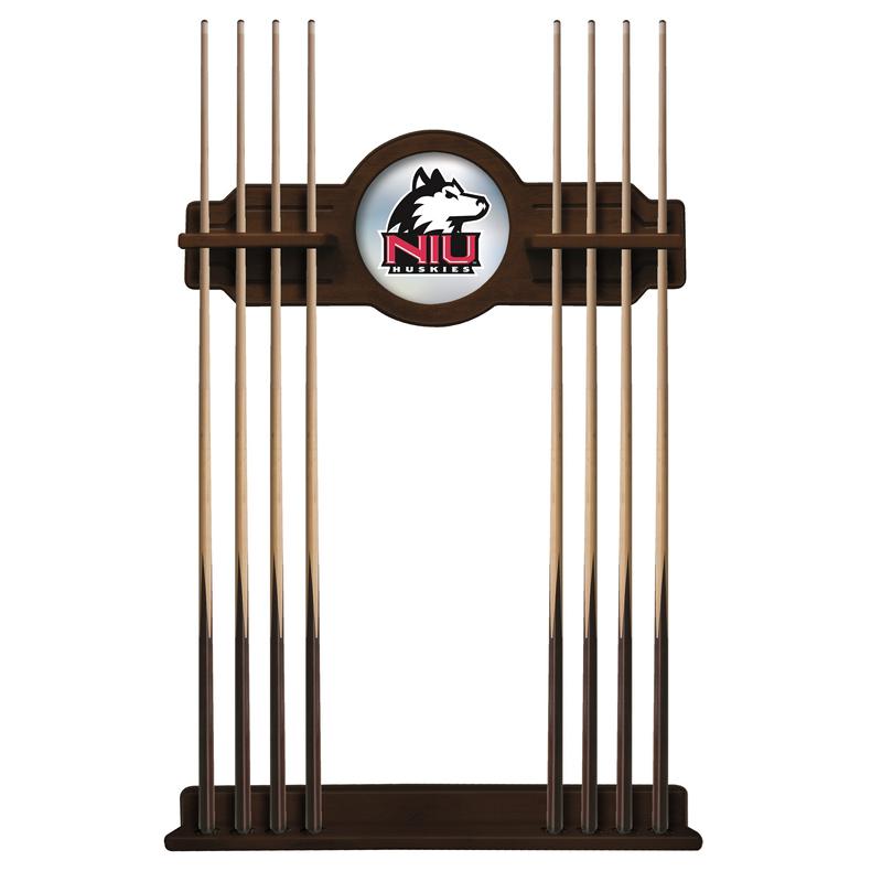 Northern Illinois Cue Rack in Navajo Finish. Picture 1