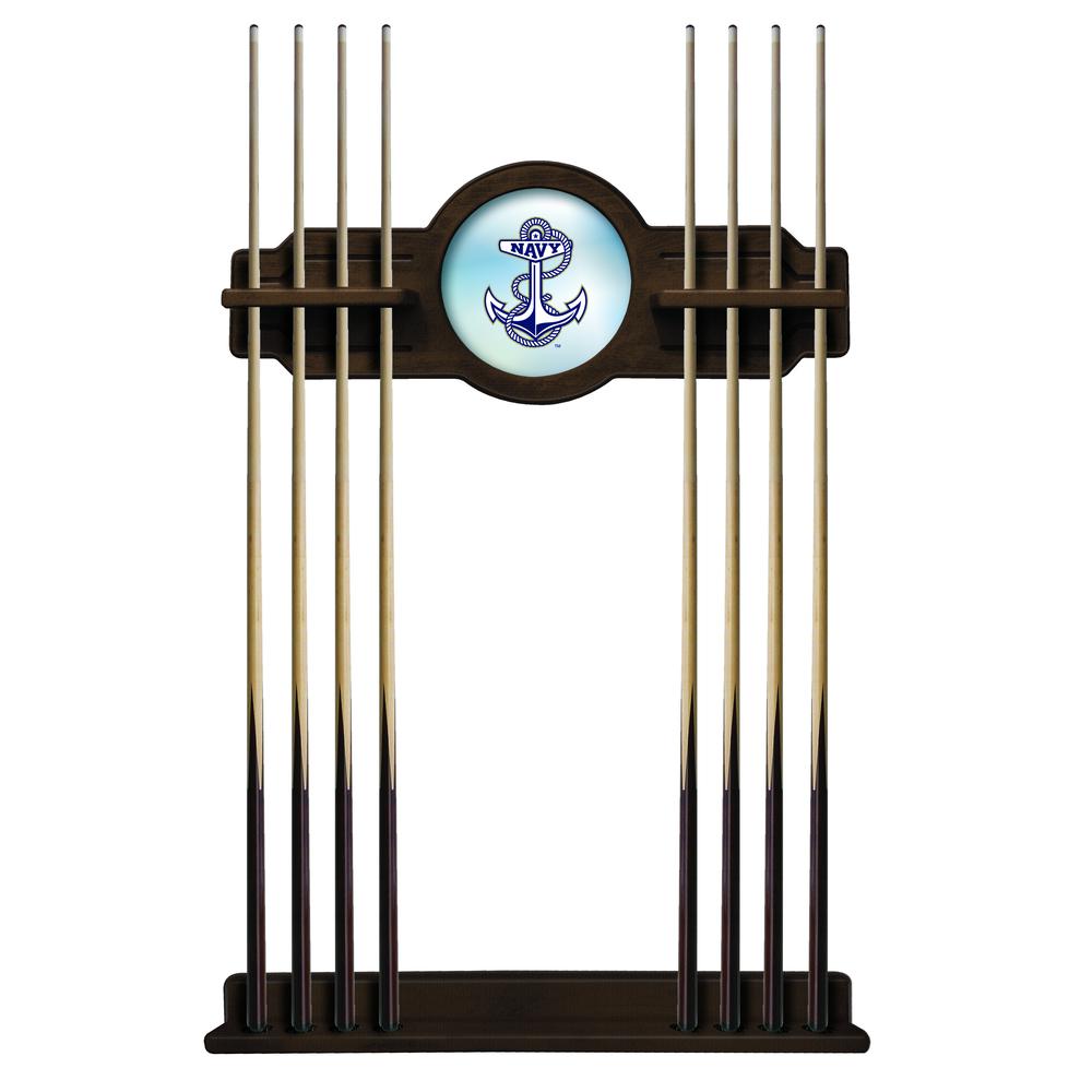 US Naval Academy (NAVY) Cue Rack in Navajo Finish. Picture 1