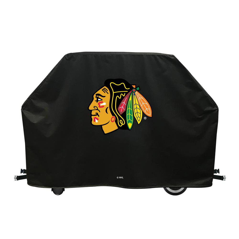60" Chicago Blackhawks Grill Cover by Covers by HBS. Picture 1