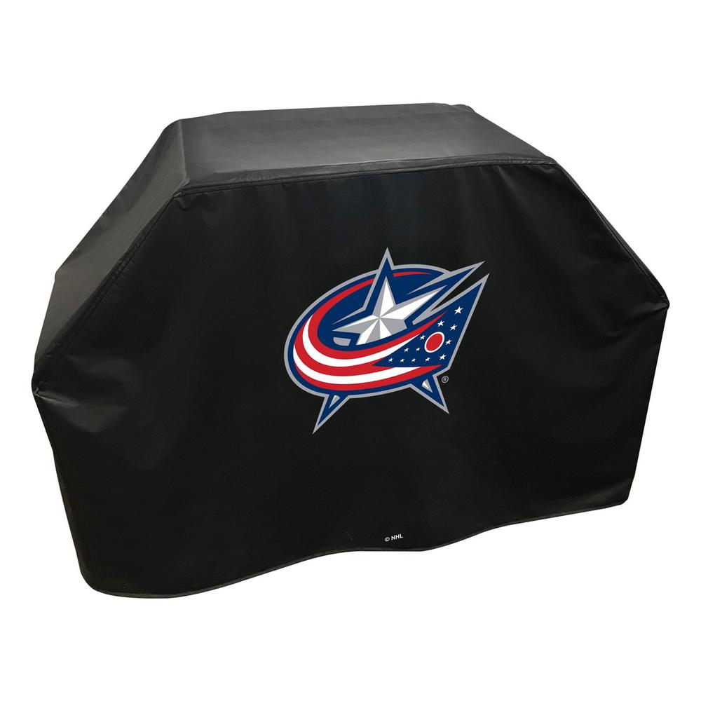 60" Columbus Blue Jackets Grill Cover by Covers by HBS. Picture 2