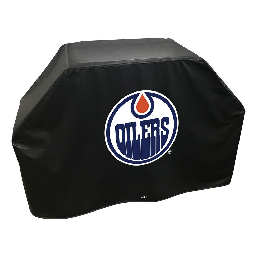60" Edmonton Oilers Grill Cover by Covers by HBS. Picture 2