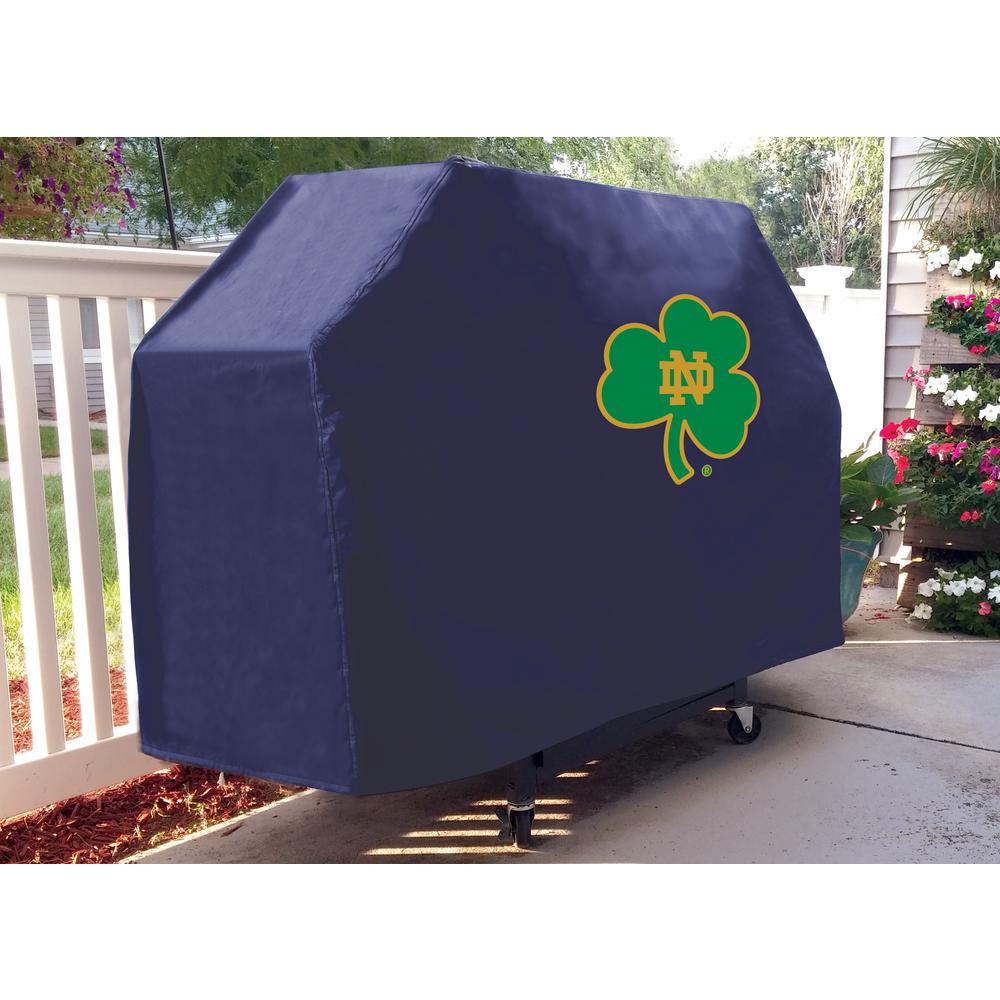 60" Notre Dame (Shamrock) Grill Cover by Covers by HBS. Picture 3
