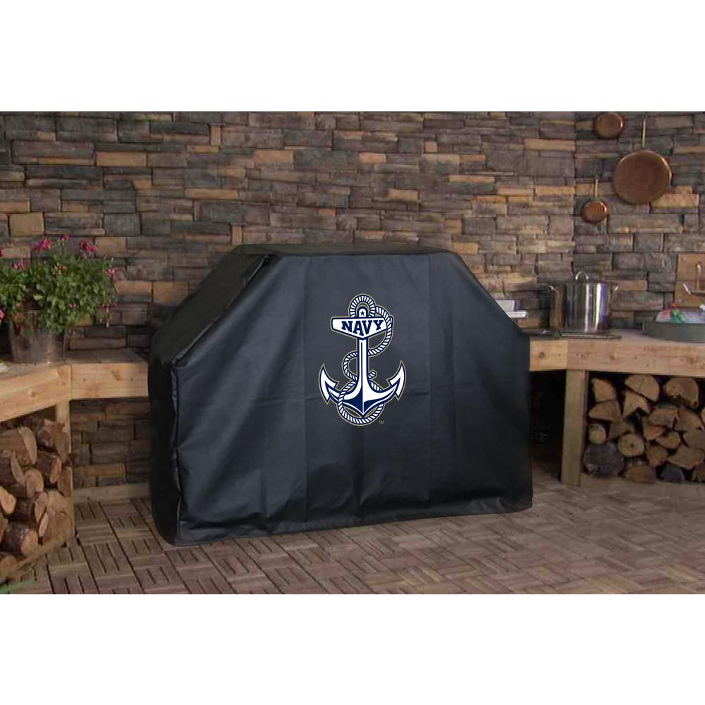 60" US Naval Academy (NAVY) Grill Cover by Covers by HBS. Picture 3