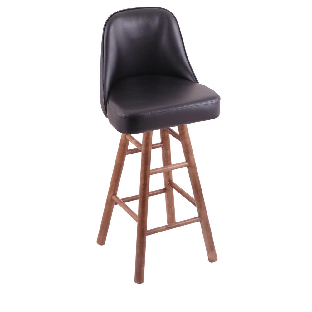 Grizzly 25" Swivel Counter Stool with Smooth Maple Legs, Medium Finish. The main picture.