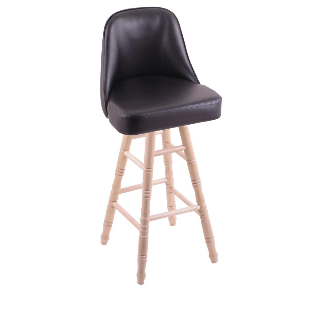Grizzly 25" Swivel Counter Stool with Turned Maple Legs, Natural Finish. The main picture.