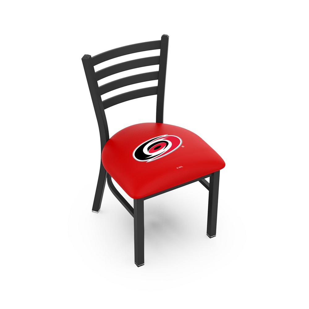 L00418 Black Wrinkle Carolina Hurricanes Stationary Chair with Ladder Style Back by Holland Bar Stool Co.. Picture 1