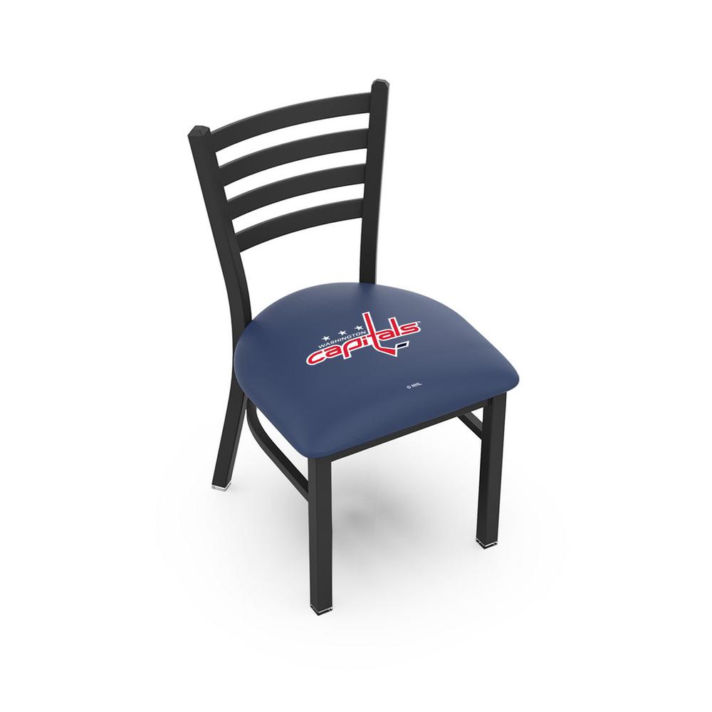 L00418 Black Wrinkle Washington Capitals Stationary Chair with Ladder Style Back by Holland Bar Stool Co.. Picture 1