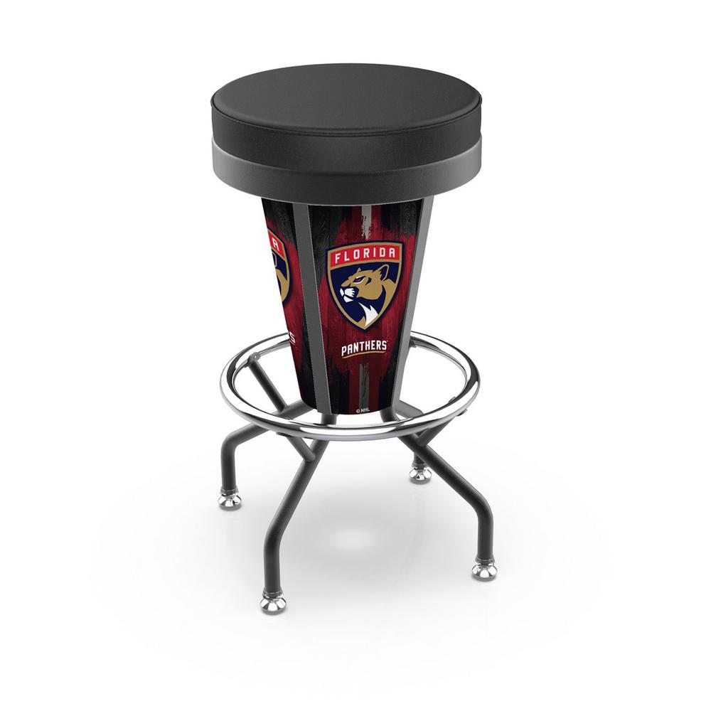 Lighted Florida Panthers Swivel Bar Stool. The main picture.