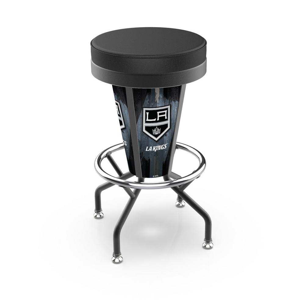 Lighted Los Angeles Kings Swivel Bar Stool. Picture 1