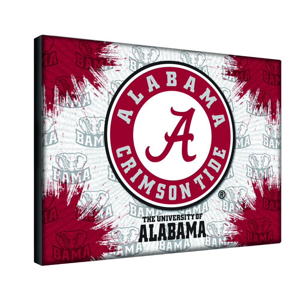 Alabama 15" x 20" Officially Licensed Logo Canvas. Picture 2
