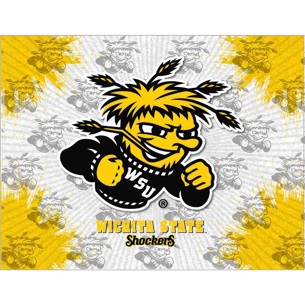 Wichita State 15" x 20" Officially Licensed Logo Canvas. Picture 1