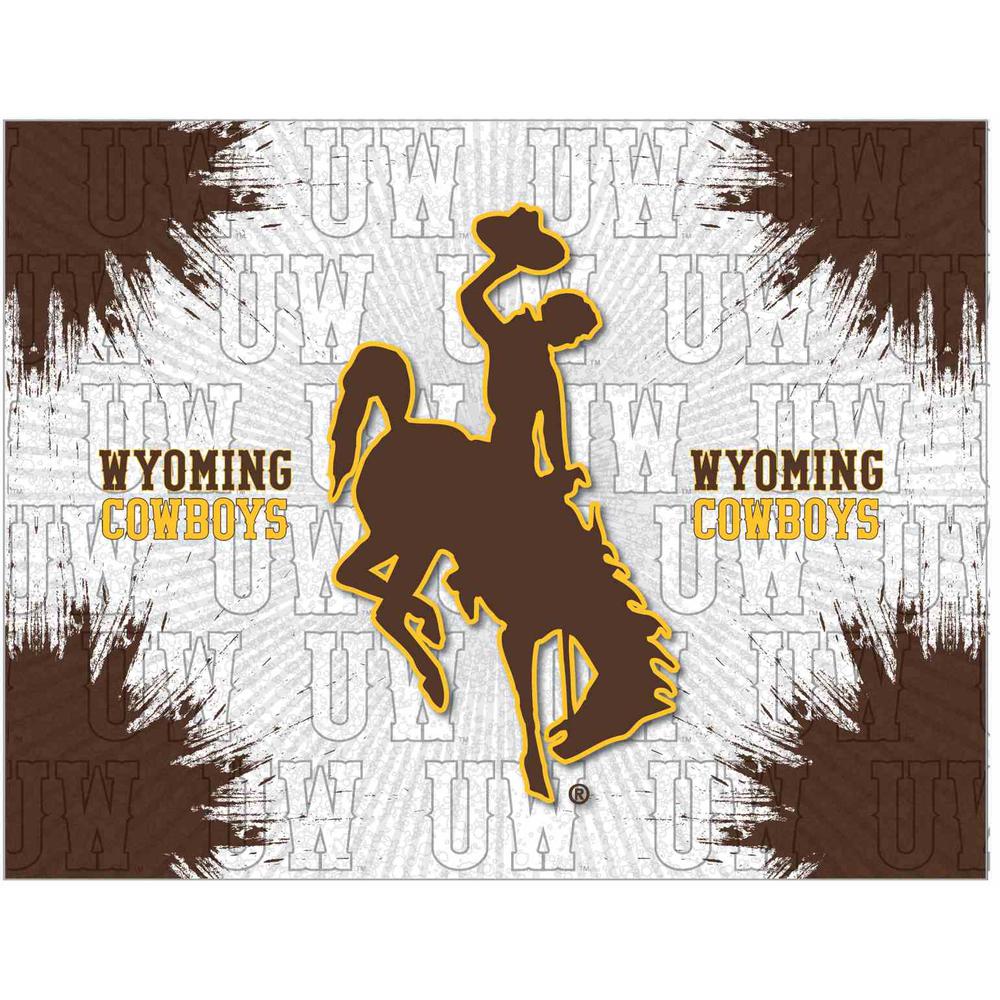 Wyoming 15" x 20" Officially Licensed Logo Canvas. Picture 1