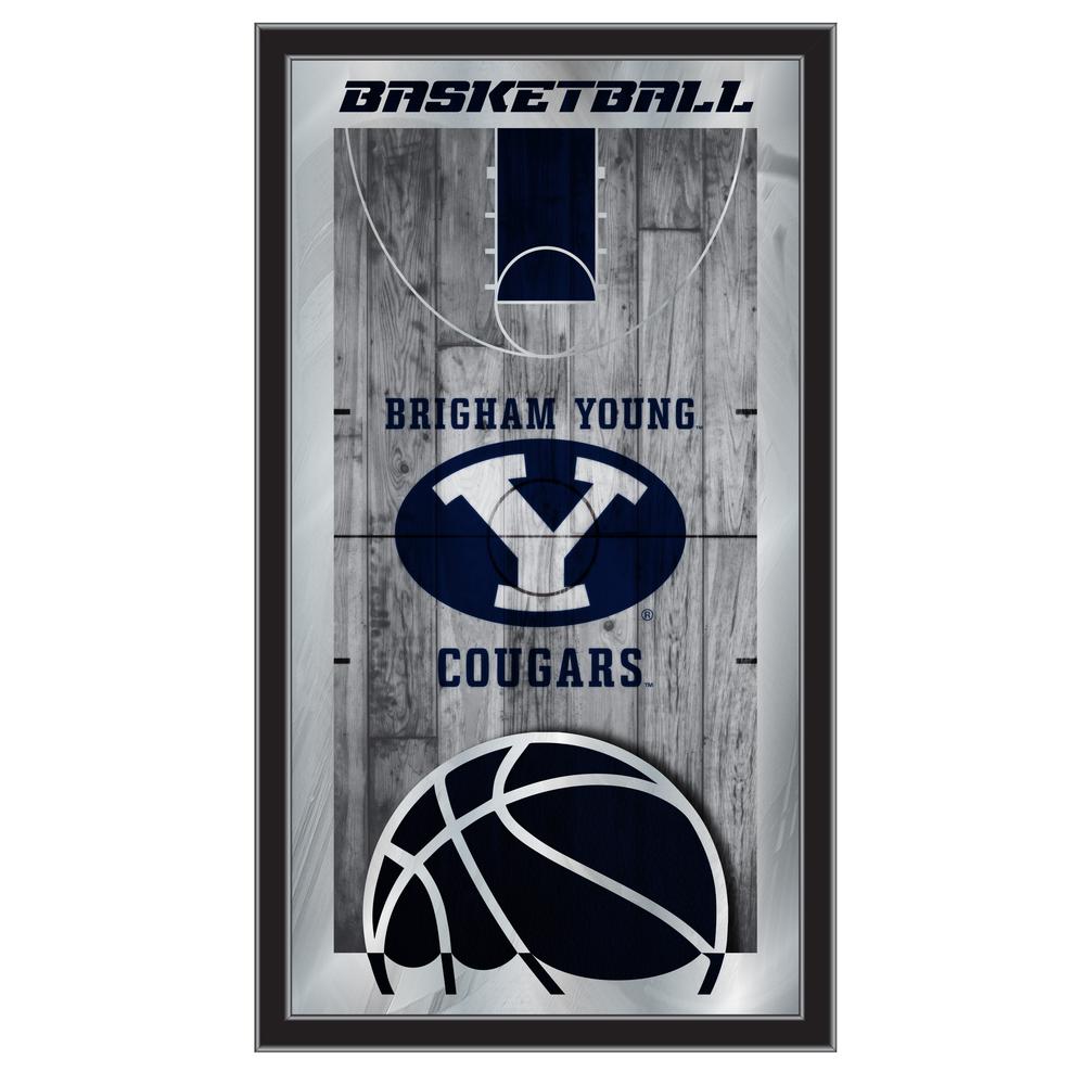 Brigham Young 15" x 26" Basketball Mirror. Picture 1