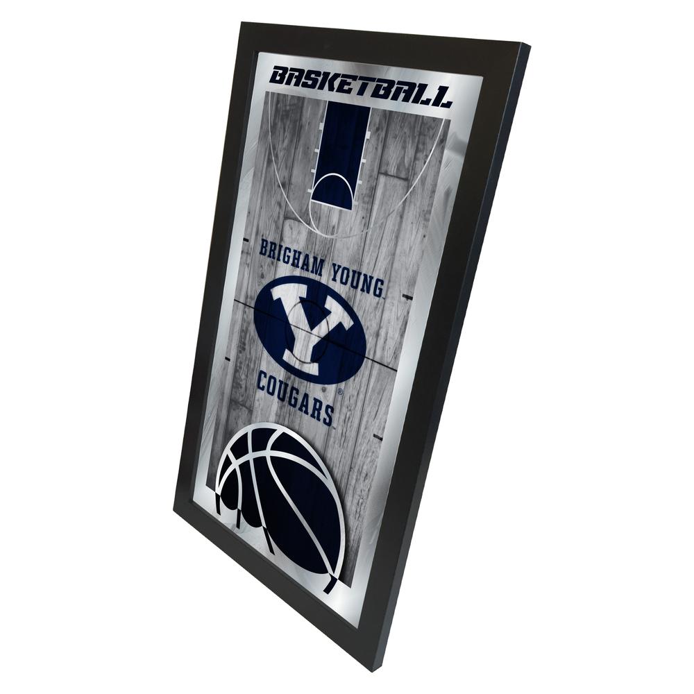 Brigham Young 15" x 26" Basketball Mirror. Picture 2