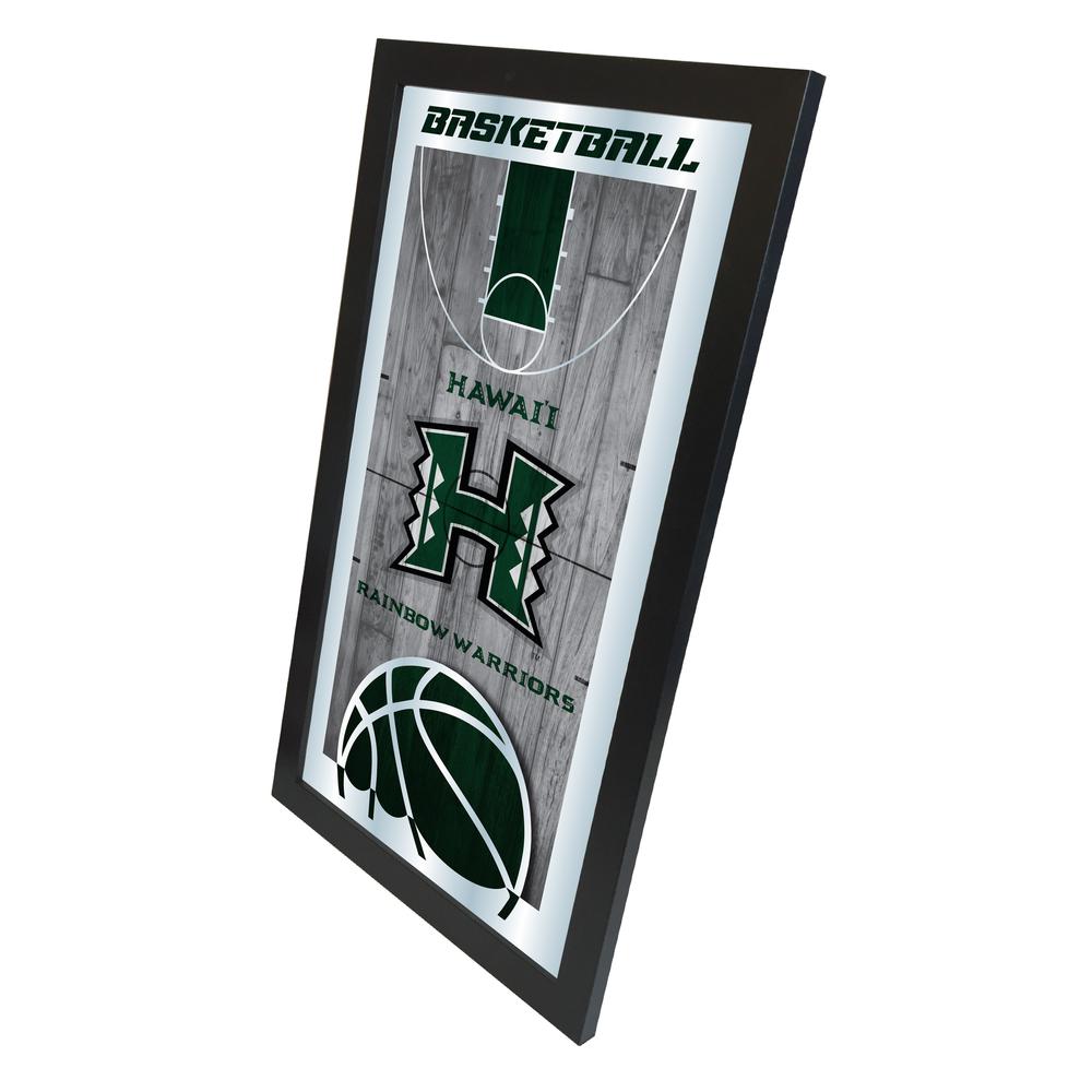 University of Hawaii 15" x 26" Basketball Mirror. Picture 2