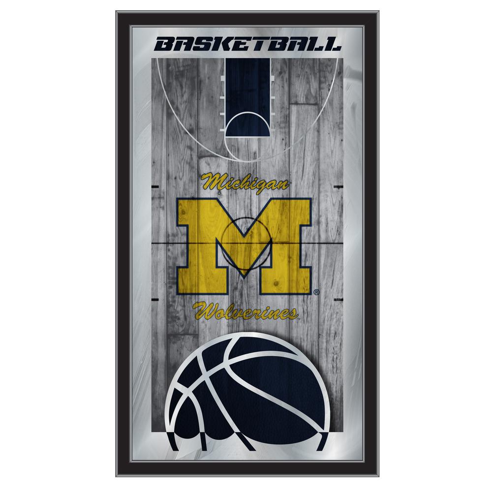 Michigan 15" x 26" Basketball Mirror. Picture 1