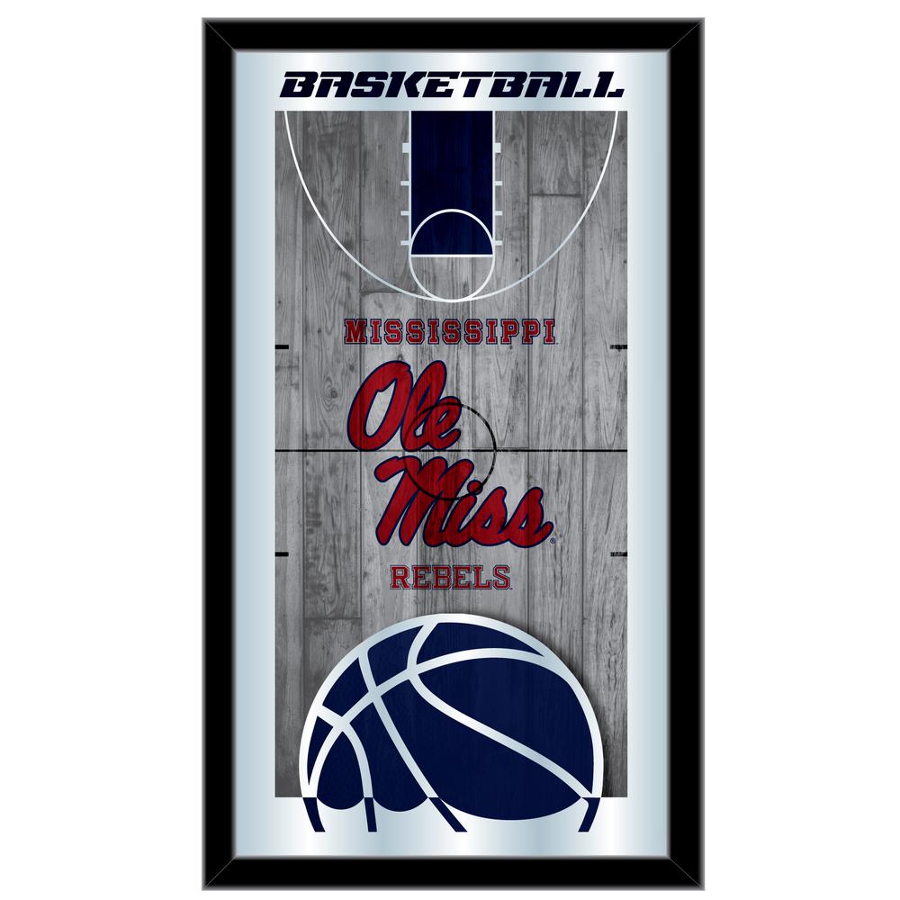 Ole' Miss 15" x 26" Basketball Mirror. Picture 1