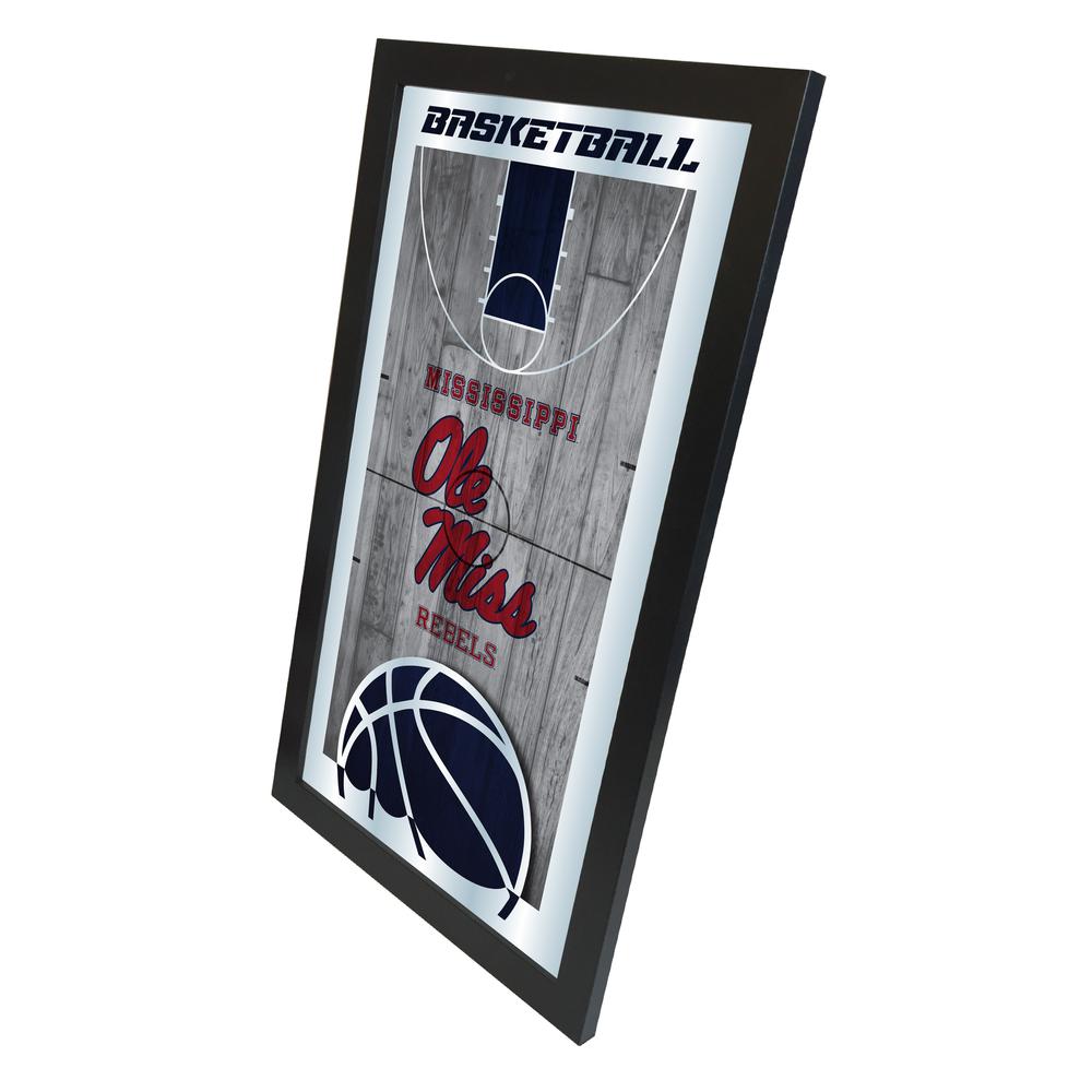 Ole' Miss 15" x 26" Basketball Mirror. Picture 2