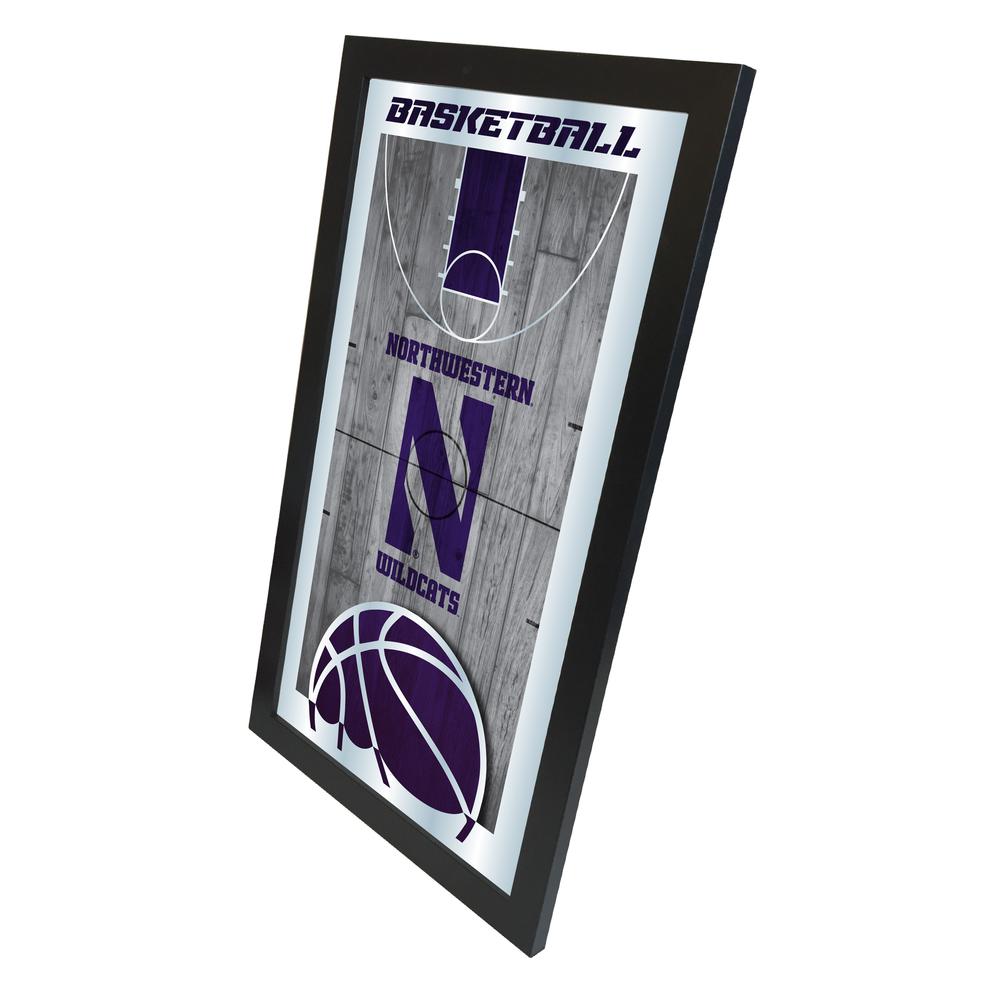 Northwestern 15" x 26" Basketball Mirror. Picture 2