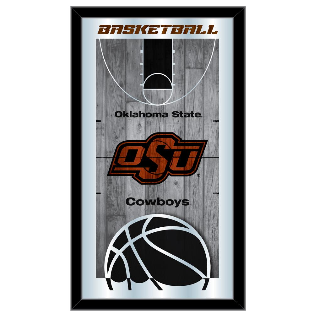 Oklahoma State 15" x 26" Basketball Mirror. Picture 1