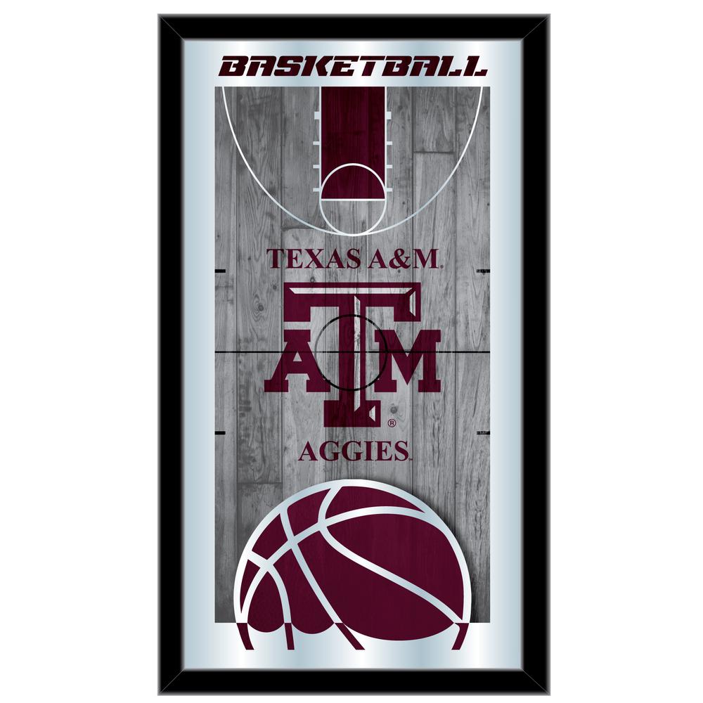 Texas A&M 15" x 26" Basketball Mirror. Picture 1