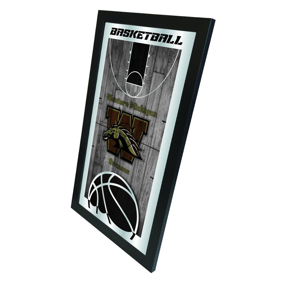 Western Michigan 15" x 26" Basketball Mirror. Picture 2